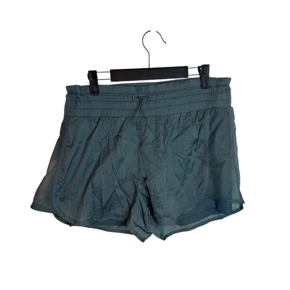 Old Navy Active Slate Blue Crinkle Flowy Lined Running Shorts